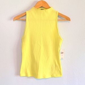 NWT Maeve by Anthropologie Mock Neck Tank Lime XS